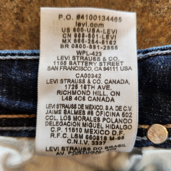 Levi's Genuinely Crafted Low Rise Bootcut Jeans early 2000's, size 5 M - Picture 10 of 10